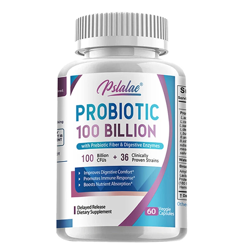 Probiotics 100 Billion - Help with Intestinal Health, Nutrient Digestion, Weight Management, Bloating Relief, Calorie Control