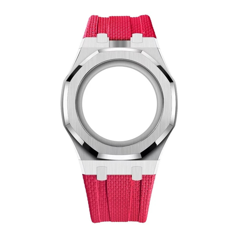 Luxury Stainless Steel Case+Stainless Steel Strap Modification kit Pocket Changer To Wristwatch For Royal POP