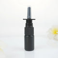 100/200pcs 10ml HDPE Black Empty Nasal Spray Bottle Pump Sprayer Mist Nose Spray Bottle Portable Refillable Bottling Packaging