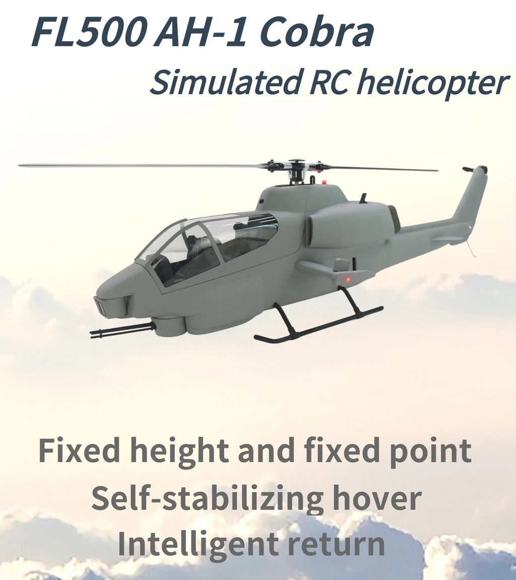 FL500 V2 FLISHRC 500 AH-1 Cobra 500 Size Scale Helicopter GPS with L7 Flight Control RTF