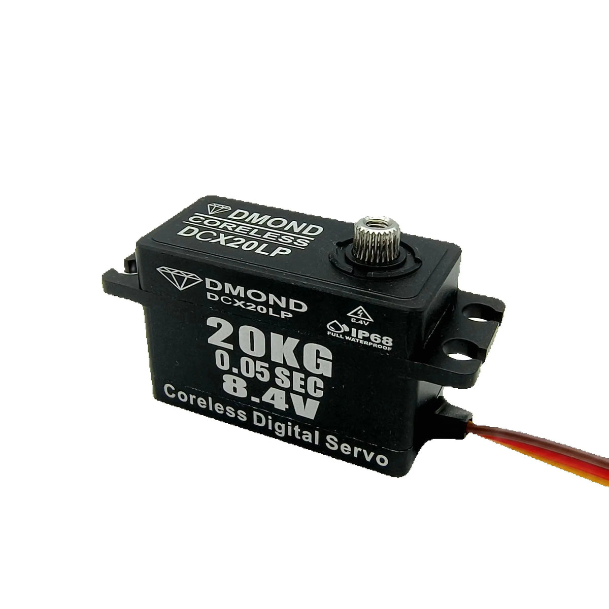 DMOND Low Profile NB DCX20LP 20KG 0.05sec 8.4V Coreless 8.4V IP68 Full Waterproof Servo 1/10 RC Drift Nitro