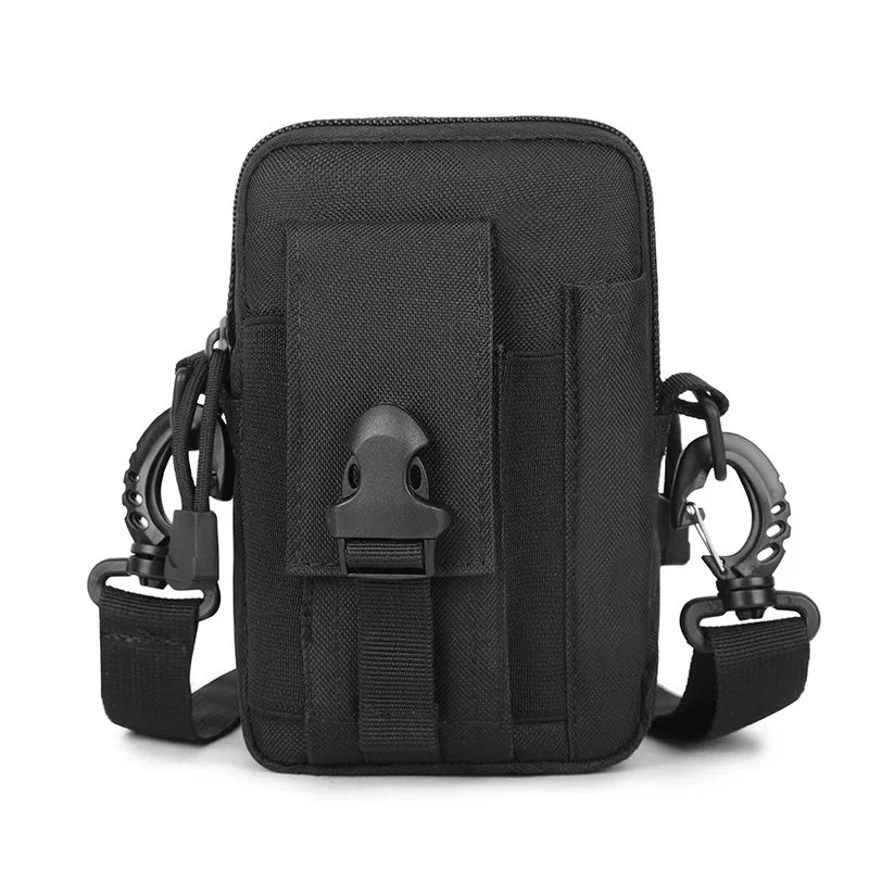 Funda para teléfono móvil, riñonera, impermeable, nailon, multifunción, casual, para hombre, riñonera pequeña para hombre