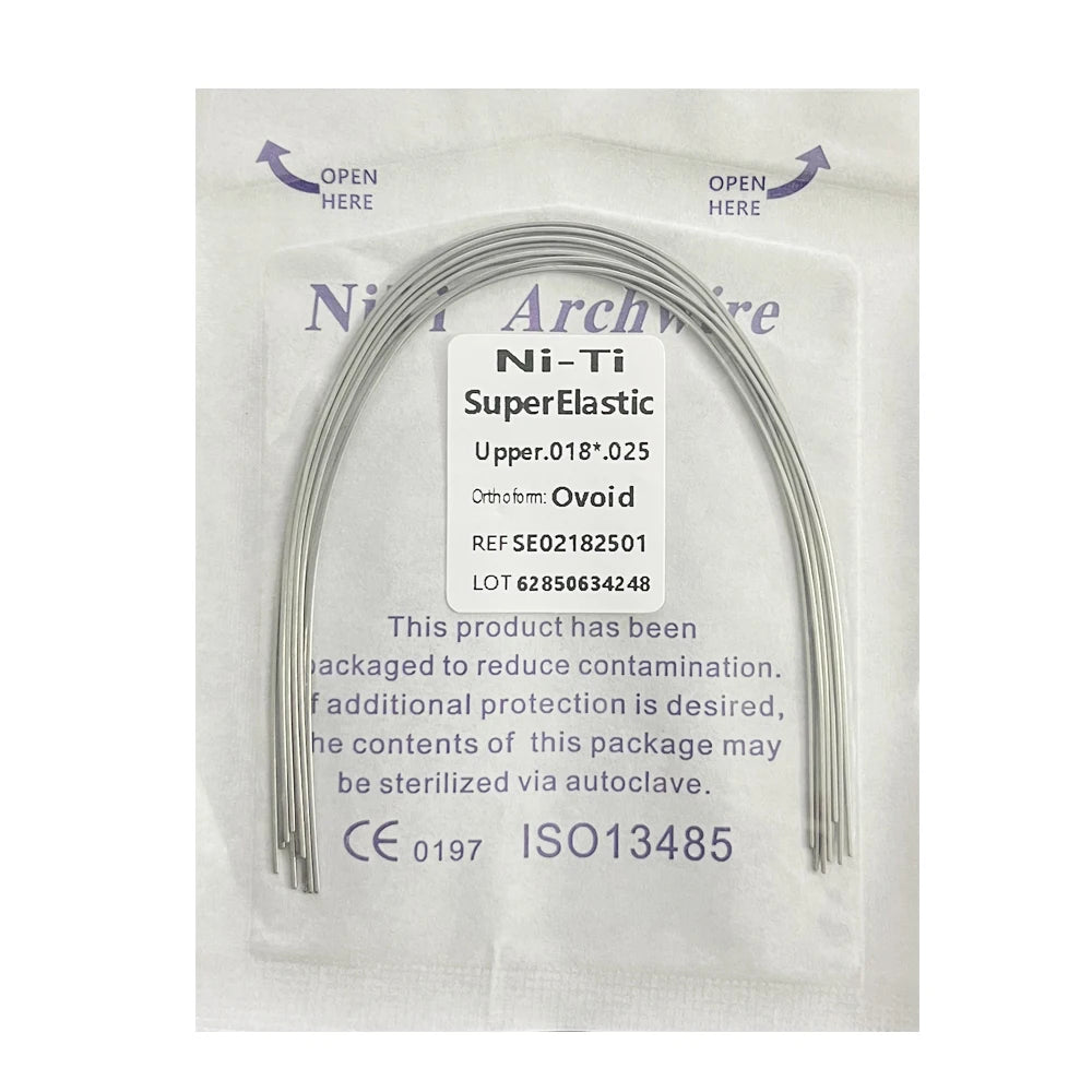 10pcs/Pack AG Dental Orthodontic Arch Wires NITI Round / Rectangular Oval Form Ortho Arch Wire Dentist Tool