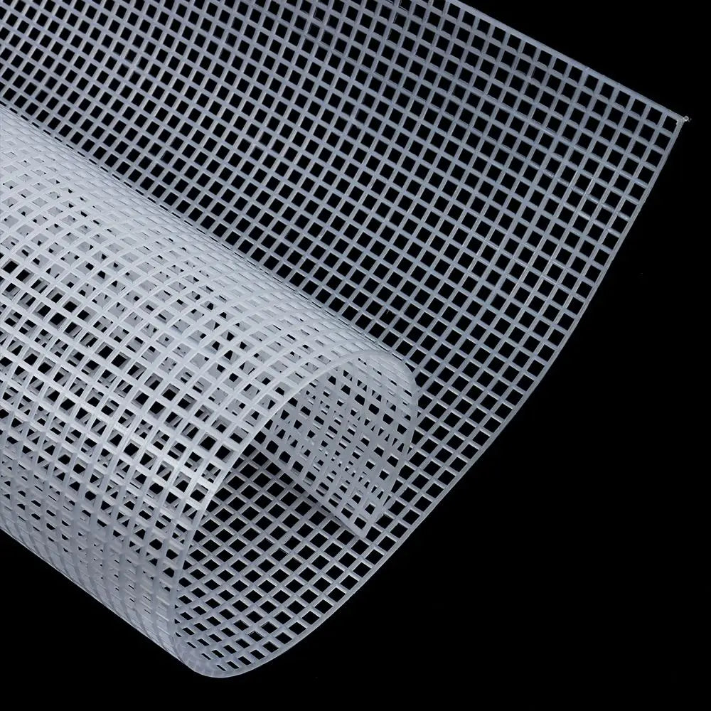 Plastic Mesh Cloth For Bag Rug Thread Hook Craft Supplies DIY Handcraft Latch Hook Bags Made Plastic Grid Hook Crafts Accessory