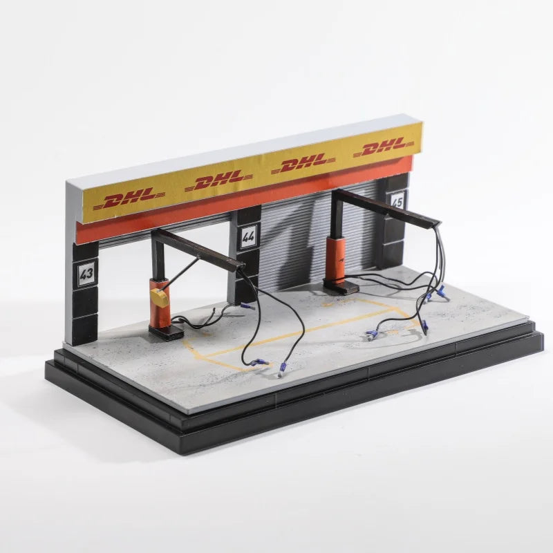 GetFun1/64 Parking Port Formula Theme F1 Pit Lan Scene Model