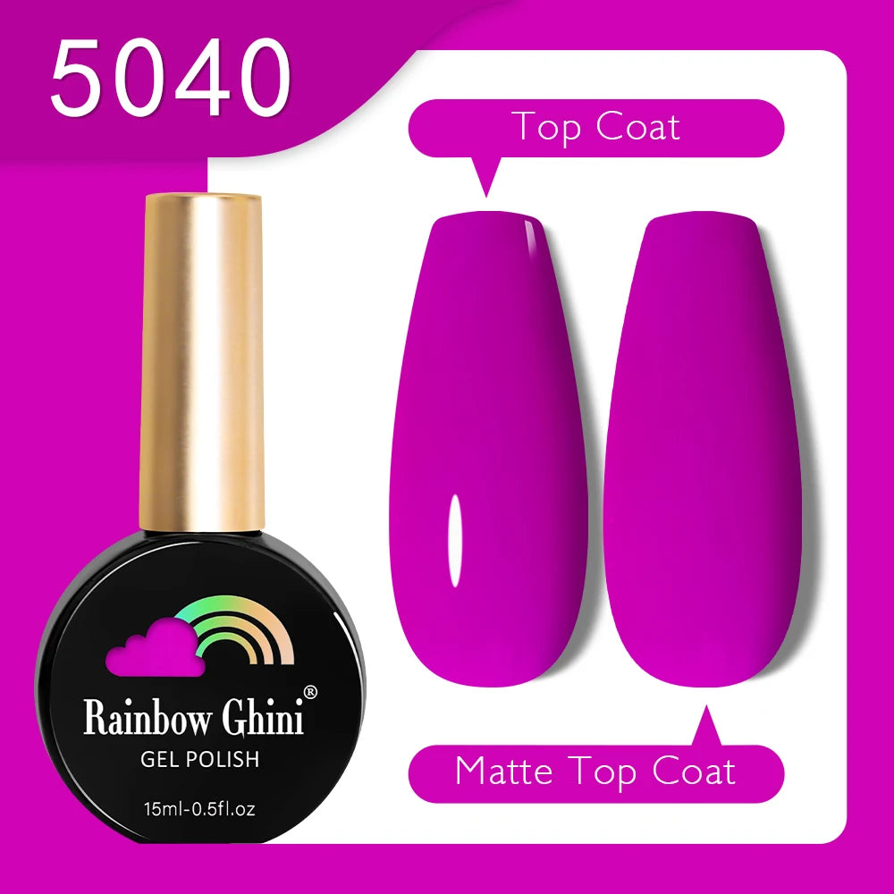 RG 15ML HEMA&TPO FREE Summer Series Fluorescent Gel Polish in Sporty Style Y2K Nail Polish Suitable for Parties Nail Art UV Gel