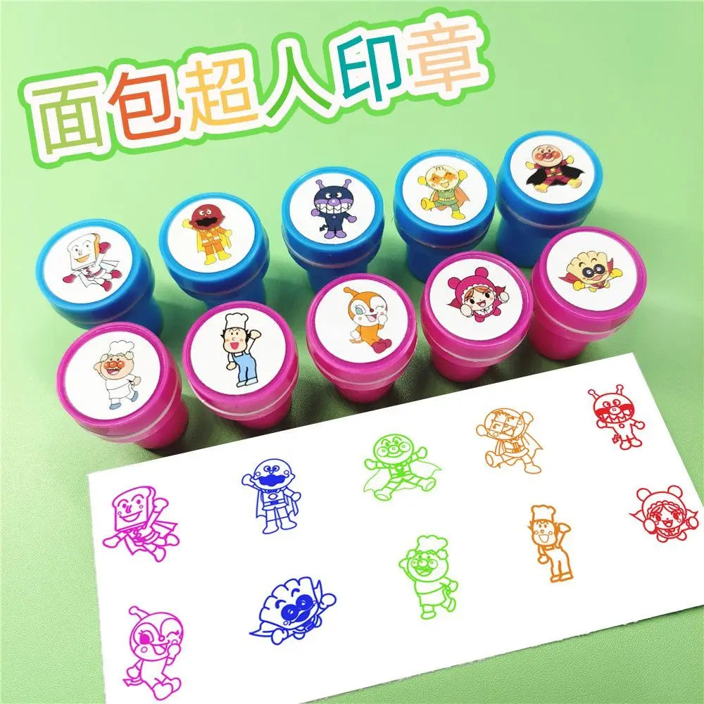 Anpanman Cartoon Stamp Character Anime Merchandise  Customization Seal Gift Color Stamp