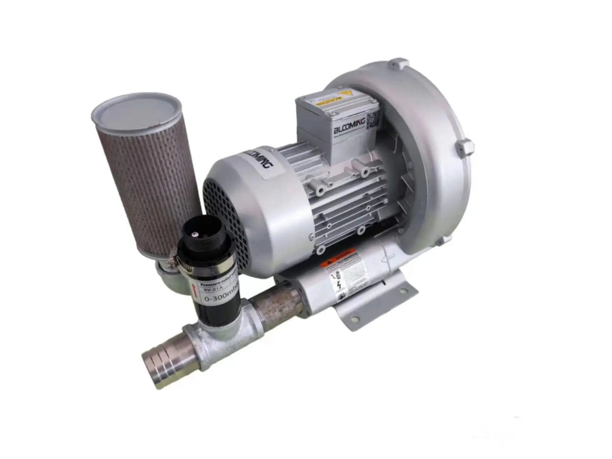 PVC Safe Pressure Relief Valve G1 1/4inch 1.2inch RV01 RV02 0-600 Mbar for Air Ring Blower Vacuum Pump