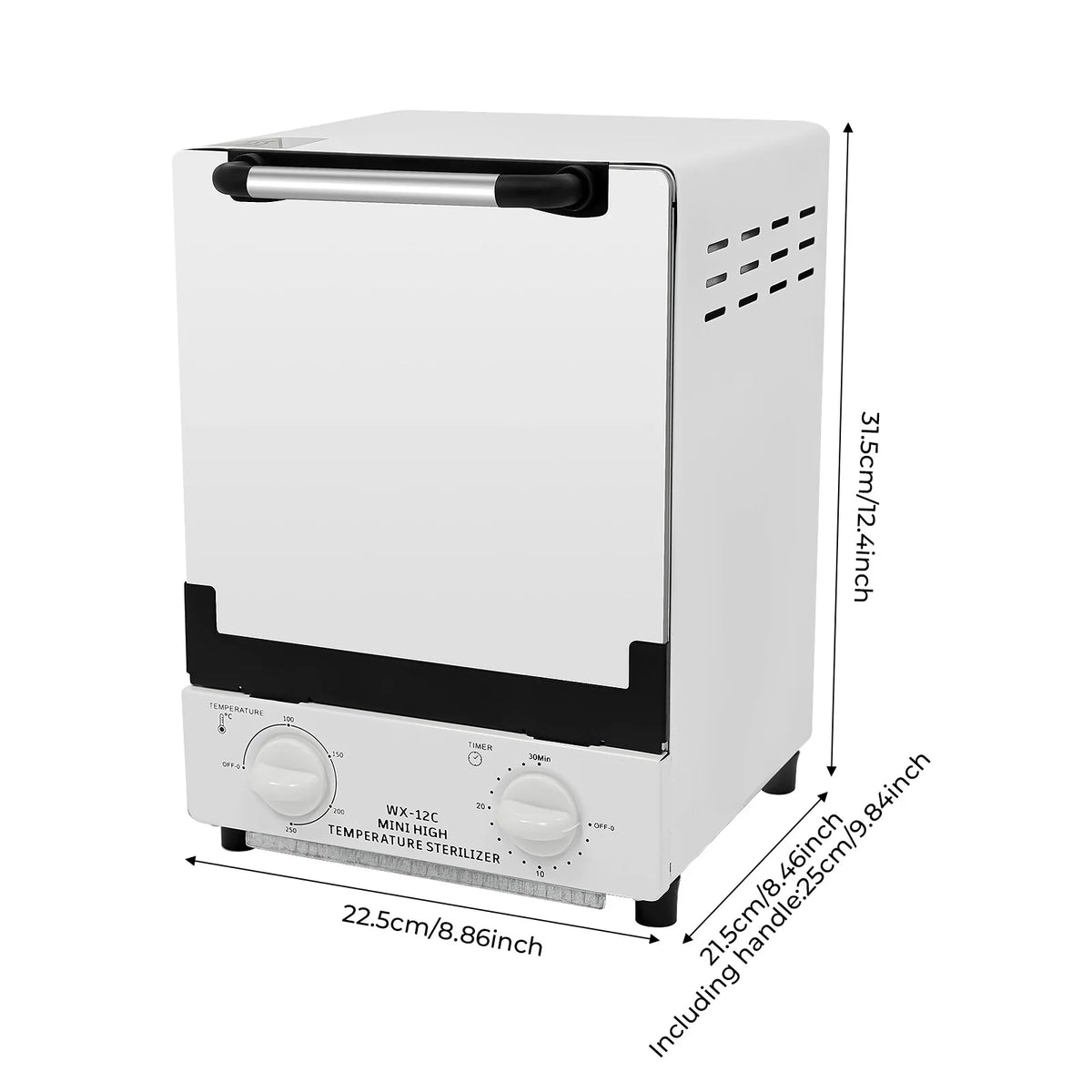 1000W Metal Tool Sterilizer Nail Tool Cleaning Sterilizer Cabinet High Temperature Cleaning Box Dry Heat Sterilizer