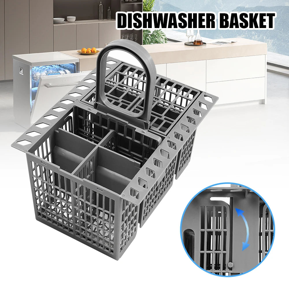 Detachable Dishwasher Cutlery Basket Portable Tableware Fork Spoon Cutlery Storage Kitchen Multifunctional Dishwashing Tools ﻿