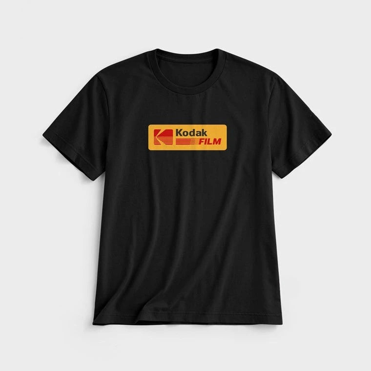 Kodak Polychrome Rainbow Back Print Unisex Cotton T Shirt Vintage Retro Short Sleeve Tee Y2K Casual Streetwear Film Graphic Top