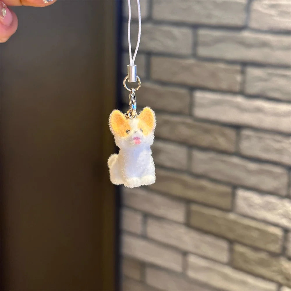 Cute Rabbit Anime Dog Cartoon New Animal Pendant Cute Keychain Phone Case Backpack Wallet Accessories Women Furniture Decoration