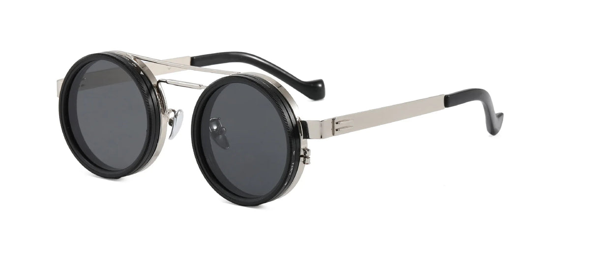 Polarized ND2 400 Adjustable Dimming Sunglasses UV Protection Metal Frame HD Lens for Mountaineering Cycling