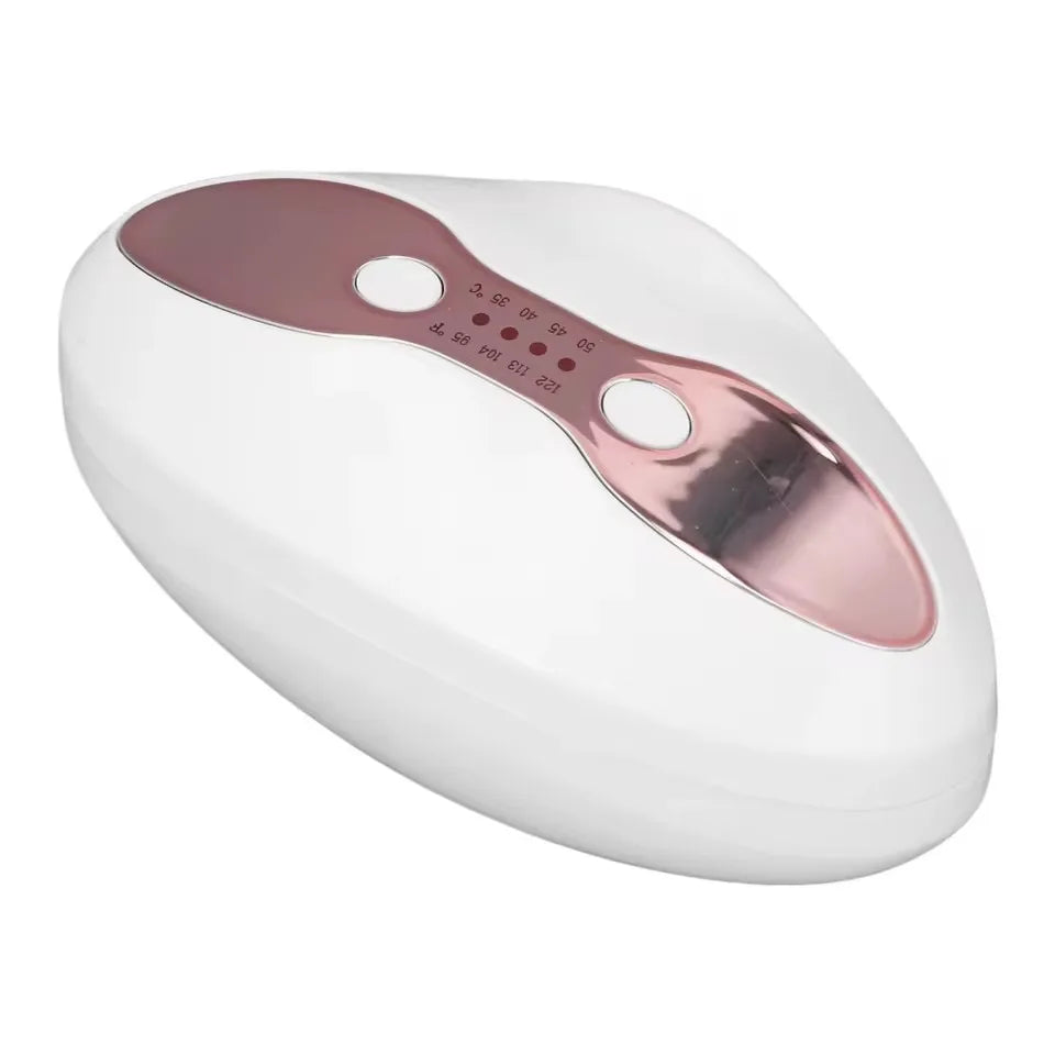 2 in 1 LED Light Lip Plumper Device 4 Levels Heating Temps Lip and Eye Care Tool for Smooth Lip Wrinkles and Reduce Dark Circles