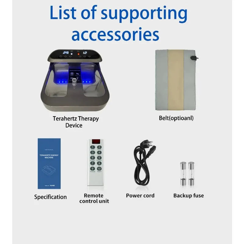 Plus P90 P100 PEMF Terahertz Therapy Foot Spa Remote Control Wireless PEMF Massager Health Care