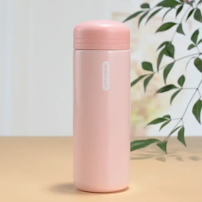 150/200ml Mini Stainless Steel Thermos Cup Thermal Compact Portable Leak Proof Male and Female Thermal Water Bottle for Children