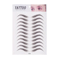 10pcs Eyebrow Tattoo Sticker Waterproof Eyebrow Templates Tools Cosmetics Professional Makeup Eye Brow Shaper Eyebrows Sticker