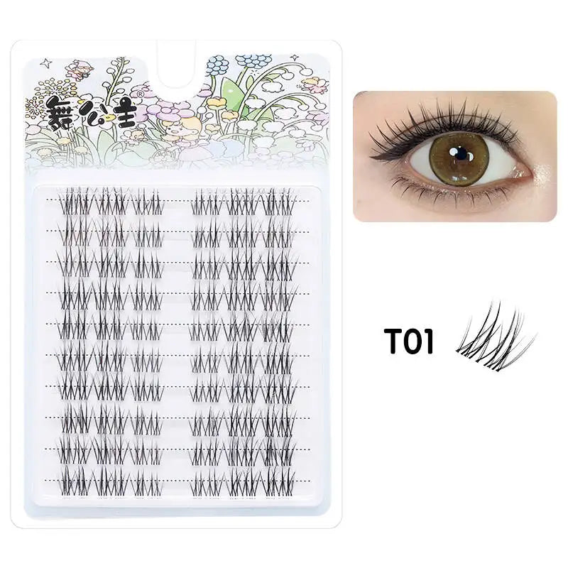 10 Rows Individual Lashes DIY at Home Lash Extension Cluster Wholesale Natural Makeup Eyelashes