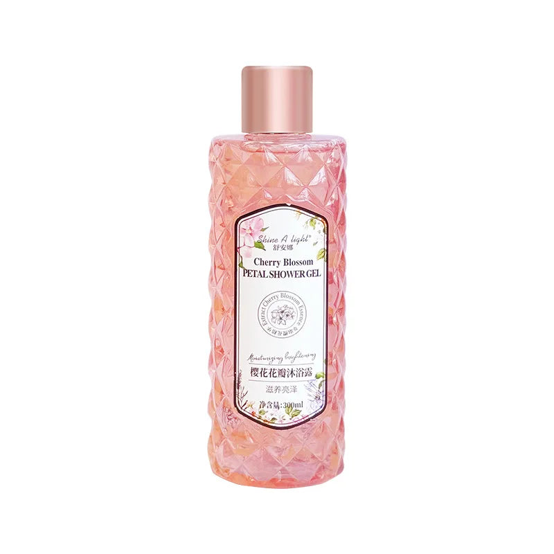 Cherry Blossom Jasmine Rose Fragrance Emollient Shower Gel Moisturizing Rejuvenation Cleansing Dirt Body Wash Fragrant Body Wash