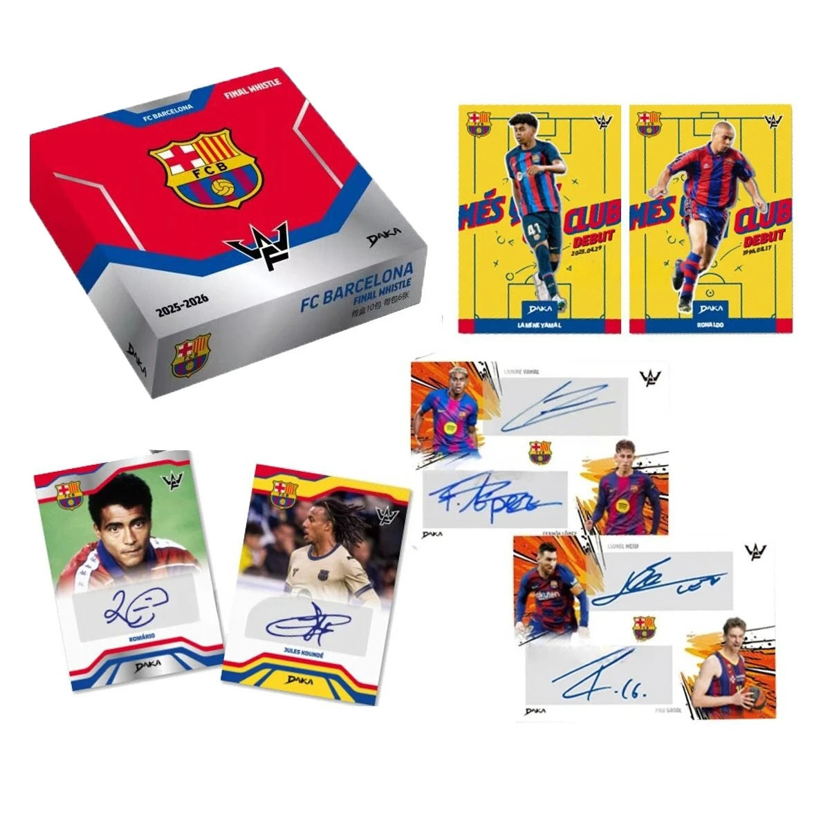 Genuine 2026 DAKA FC Barcelona Final Whistle Series Mess Neymar Pau Gasol Player Club Signed Jersey Fun's Collectible Card Gift
