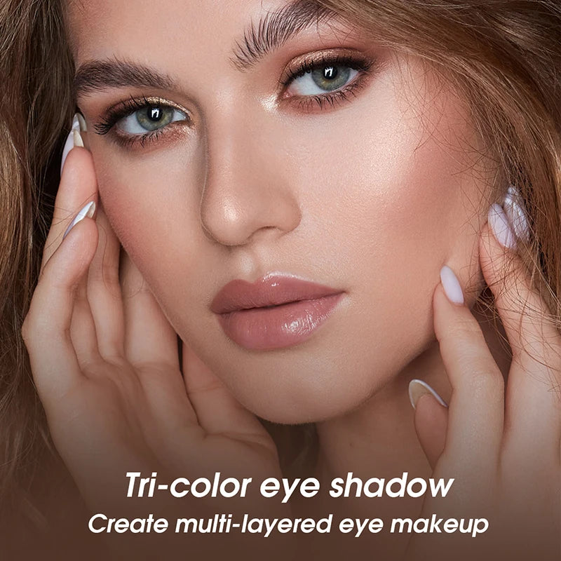 Tri-Color Eye Shadow, Matte Create Multi-Layered Eye Makeup