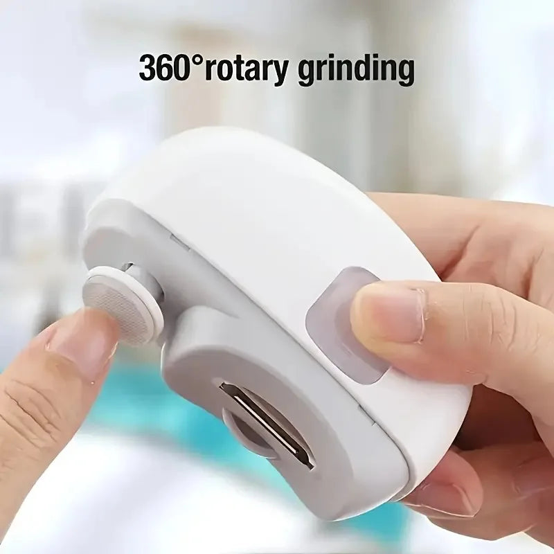 3 in 1 Automatic Electric Nail Clipper with Polishing, Safe and Convenient Nail Trimmer, Two-Speed Electric Toe Nail Clippers