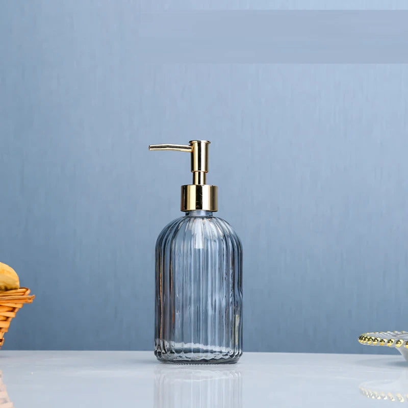 420ml Bathroom Empty Pump Bottle Modern Shower Gel Press Shampoo Dispensing Bottle Light Luxury Liquid Hand Soap Dispenser