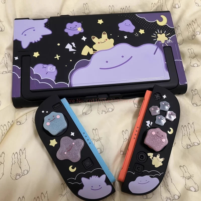 Switch Ns2 Hard Shell Protective Case For Cute Anime Character Pattern Handheld Game Console Accessories Periphery Joystick Cap