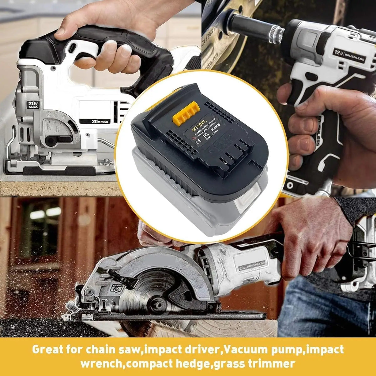 Adapting Makita 18V Lithium Batteries for Use with Dewalt 20V Cordless Power Tools MT20DL