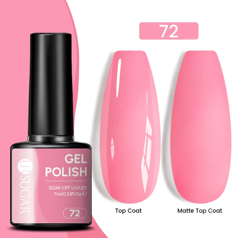 UR SUGAR 7.5ml Reflective Magnetic Gel Nail Polish Glitter Silver Pink Magnet Gel Soak Off UV LED Nail Manicure Varnish UV Gel