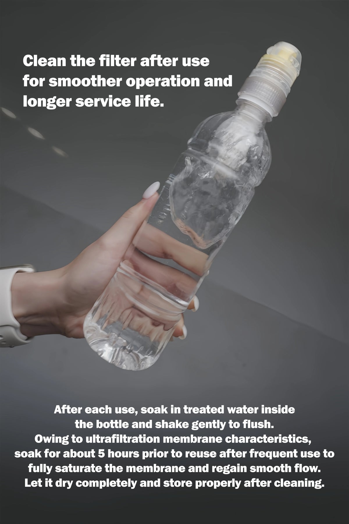 3F UL GEAR Mini Portable Water Filter Bottle Purification  Outdoor Camping, Hiking, Survival & Emergency Use Purifier