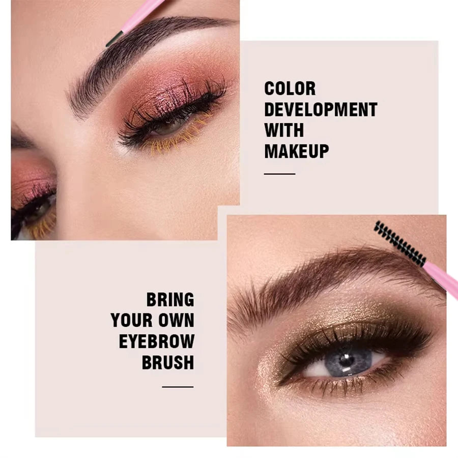 1pcs Ultra-fine Double Headed Rotable Eyebrow Pen with Brush Eye Makeup Waterproof Wild Eyebrow Pencil Cosmetic Eyebrow Brush
