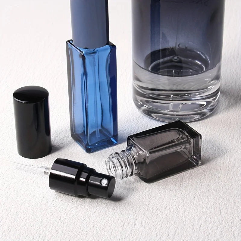 20pcs 3ml/5ml/10ml Square Empty Glass Perfume Spray Bottle Refillable Fragrance Fine Mist Atomizer Portable Liquid Containers