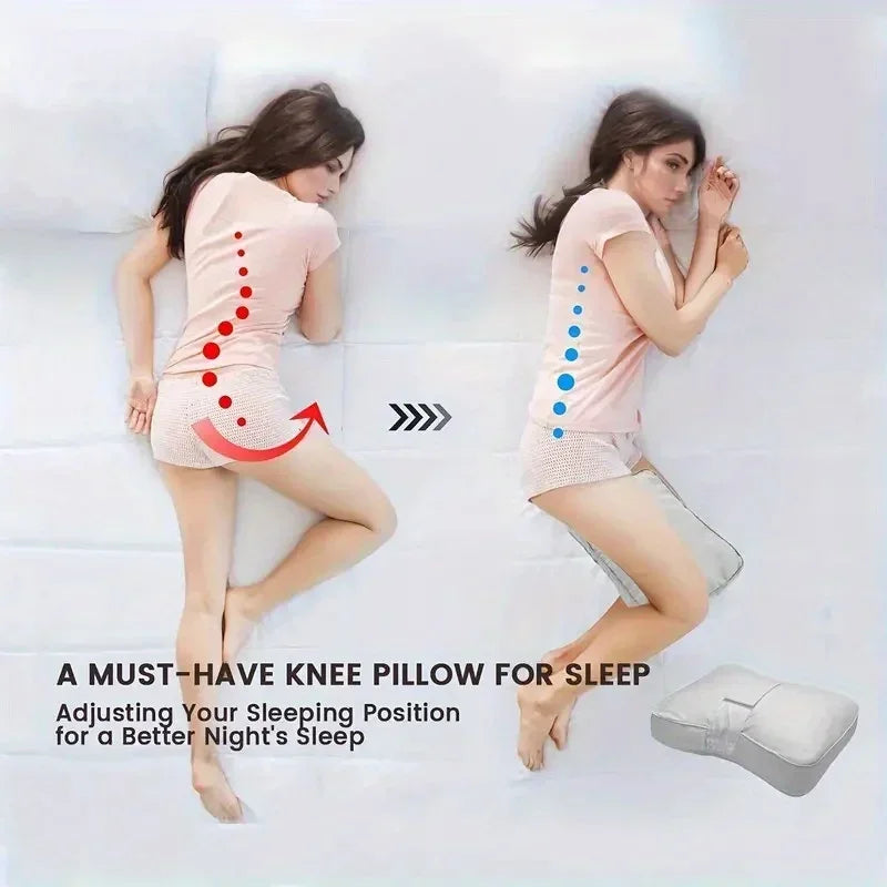 1pc Leg Knee Pillow Single Leg Pillow with Adjustable Strap for Side Sleeping Knee Support With Anti-Slip Strap Leg relaxation