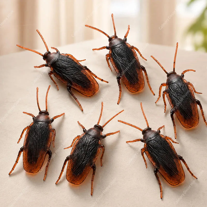 1/10/20pcs Funny Fake Cockroach Toys Halloween Decoration Jokes Pranks Novelty Tricks Simulation Party Decoration 할로윈 코스프레