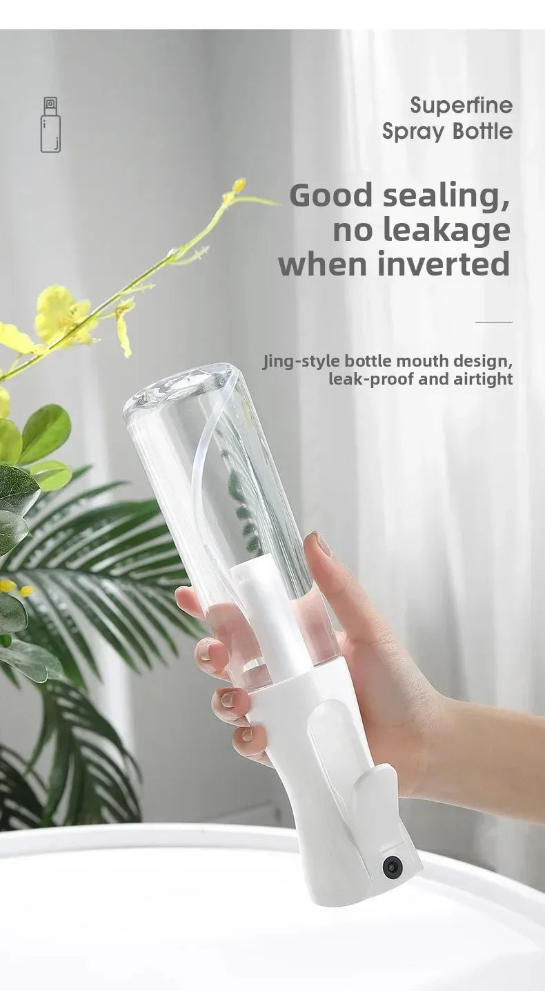 Refillable Hair Spray Bottle 500/300/200ml Continuous Mist Watering Can Automatic Salon Barber Hair Tools Sprayer