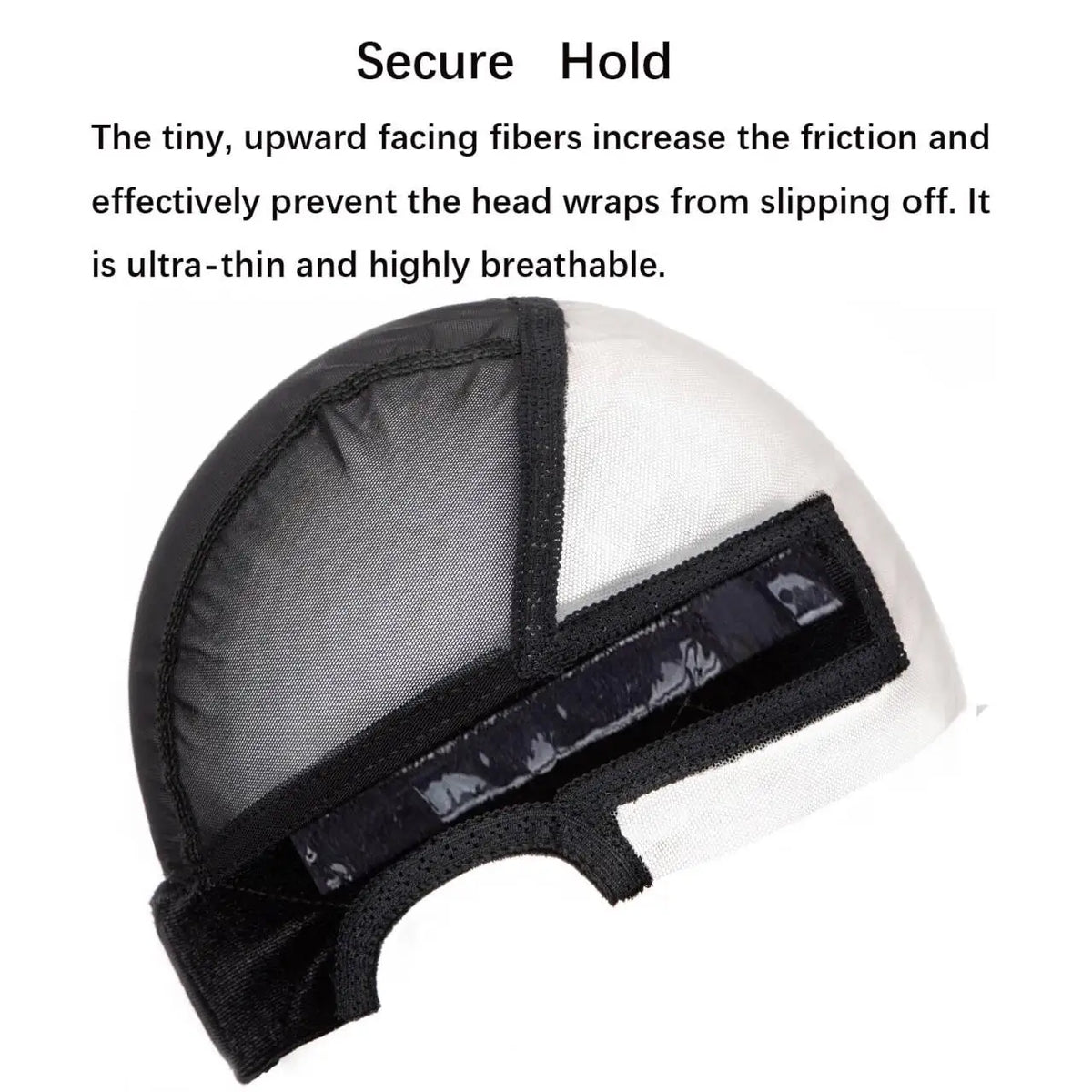 Female Headband Wig Cap  Lace Wig Cap For Wig Making U Part Wig Caps With Adjustable Velvet Wig Grip To Wear Wig Nude Hair Net