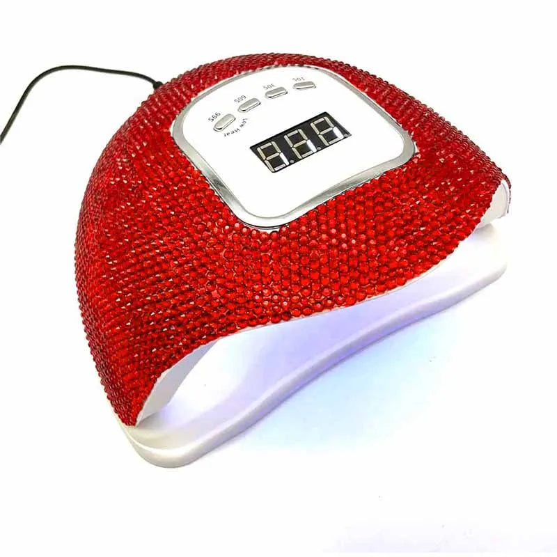 UV Light for Nails Rhinestone Nail Dryer Lamp Maquina De Unha Em Gel LCD Display 45 Led Beads 4 Timer Setting Nail Art Tools