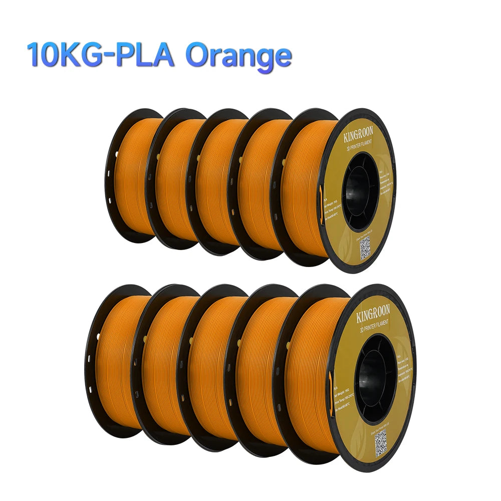 KINGROON 10kg MIX PLA Filament 1.75mm Spool Wire Plastic For 3D Printer Material +/-0.02MM Vacuum Packaging 3D Printing Filament