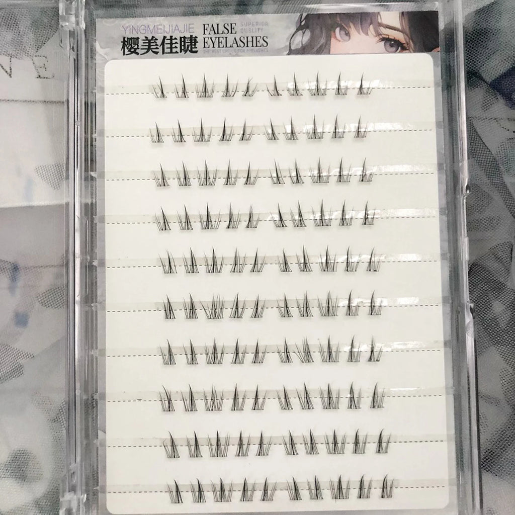 No Glue Need Sunflower Bottom Eyelashes Individual Lower Lashes Cluster Self-adhesive Natural Comic Under Eyelash Extension