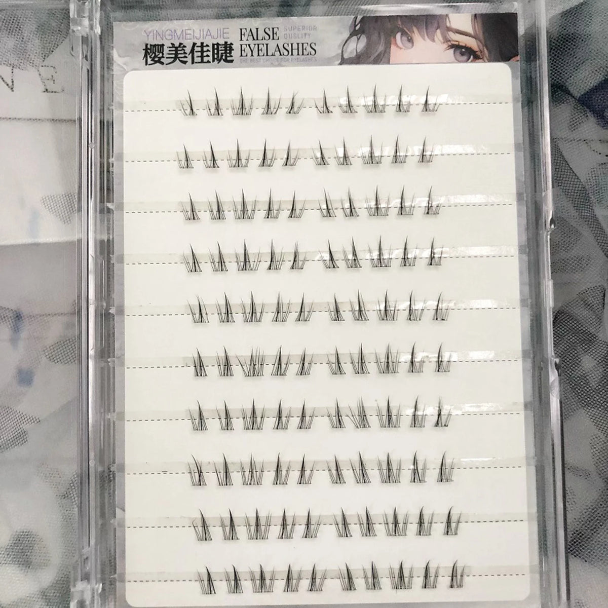 No Glue Need Sunflower Bottom Eyelashes Individual Lower Lashes Cluster Self-adhesive Natural Comic Under Eyelash Extension