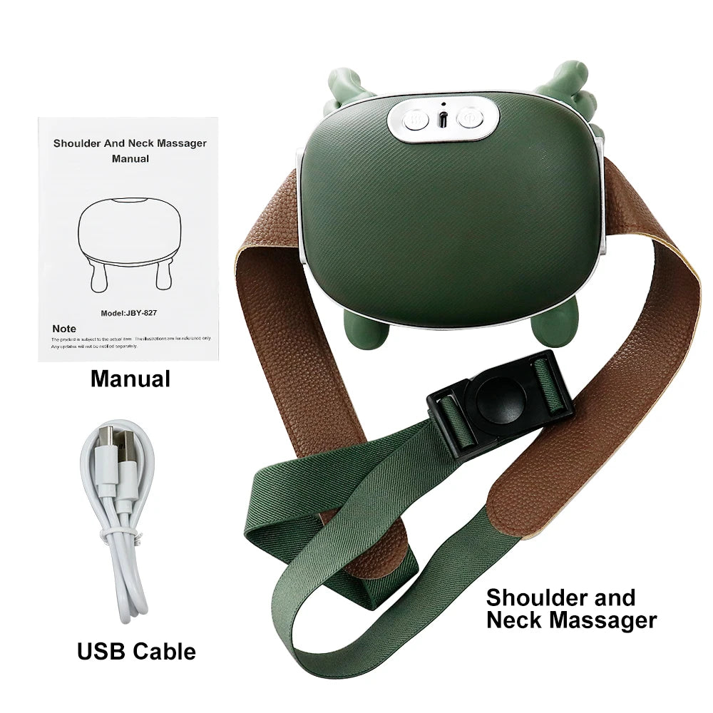 Fully Automatic Neck Shoulder Massager Finger Pressure Neck Massager Shoulder Back  Kneading Muscles Portable Home Massager