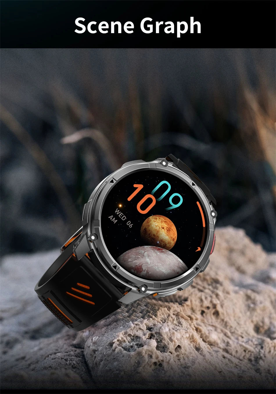 2026 GPS Sports Smart Watch 1.7-Inch AMOLED Screen Outdoor Sports Compass Heart Rate IP68 Waterproof Bluetooth Call Smartwatches
