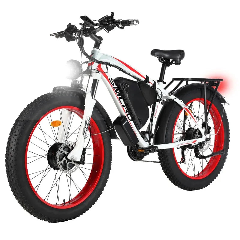 Electric Bicycle 21Speed 48V 1000W 2000W Dual Motor 22.4ah 26 Inch Electric Fat Bike Aluminum Alloy Ebike All-terrain E-bike