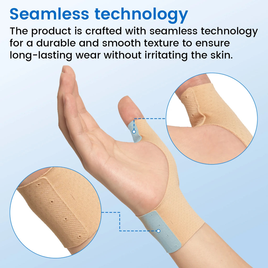 VELPEAU Thumb Compression Sleeve for Mild Arthritis Pain and Sports, Thumb Splint Support Liner Universal for Both Hands, 2PCS