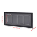 Trading Card Display Frame for 4 Standard Cards - Wall Mount Baseball Card Display Case with UV Protection Magnetic Card Holder