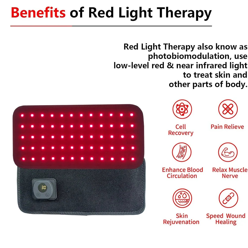 Pet Care Home Use Infrared Red Light Therapy Belt Wrap for Dogs Cats