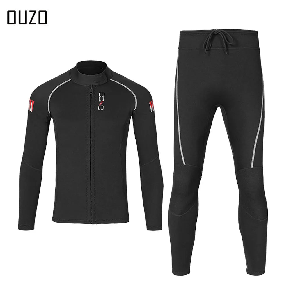 1.5MM Men Women Wetsuit Neoprene Underwater Keep Warm Diving Suit Kitesurf Surfing Spearfishing Jacket Pants Clothes WetSuit