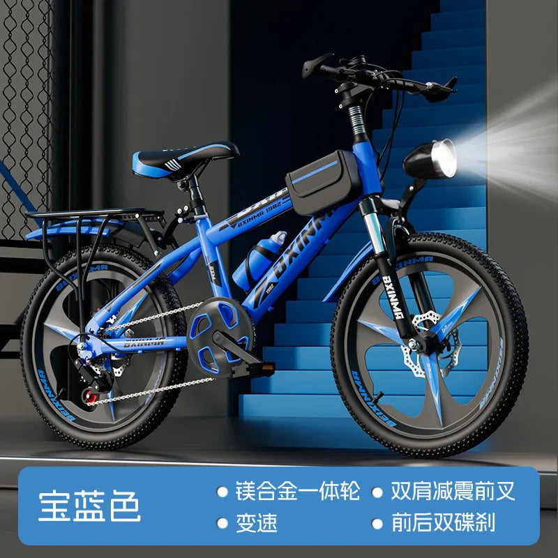 Bicycle for children aged 6 to 12  boys and girls high school children students  mountain bikes  variable speed 18/22 inch bikes