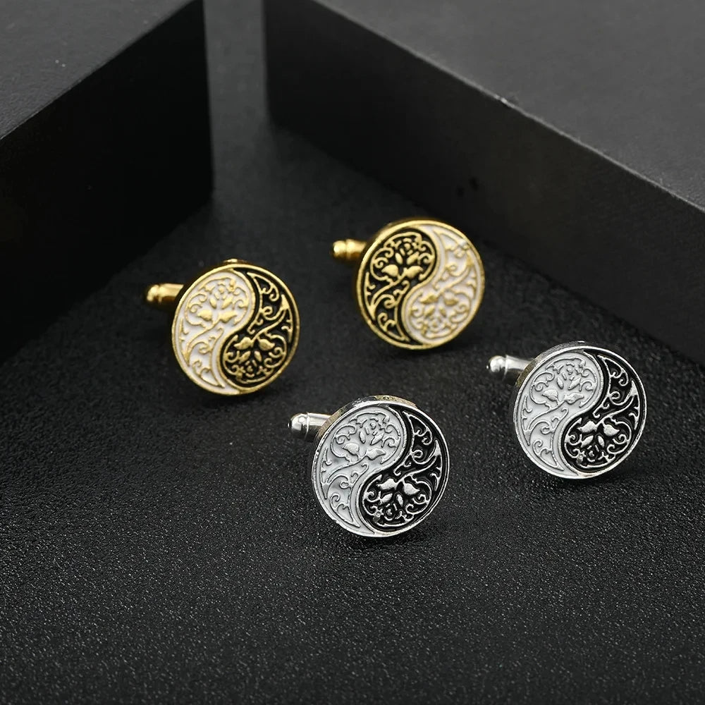 Luxury Men's Cufflinks High Quality Square Round Maple Leaf Cufflinks for Men Fashion Shirt Cufflinks Party Wedding Decorations